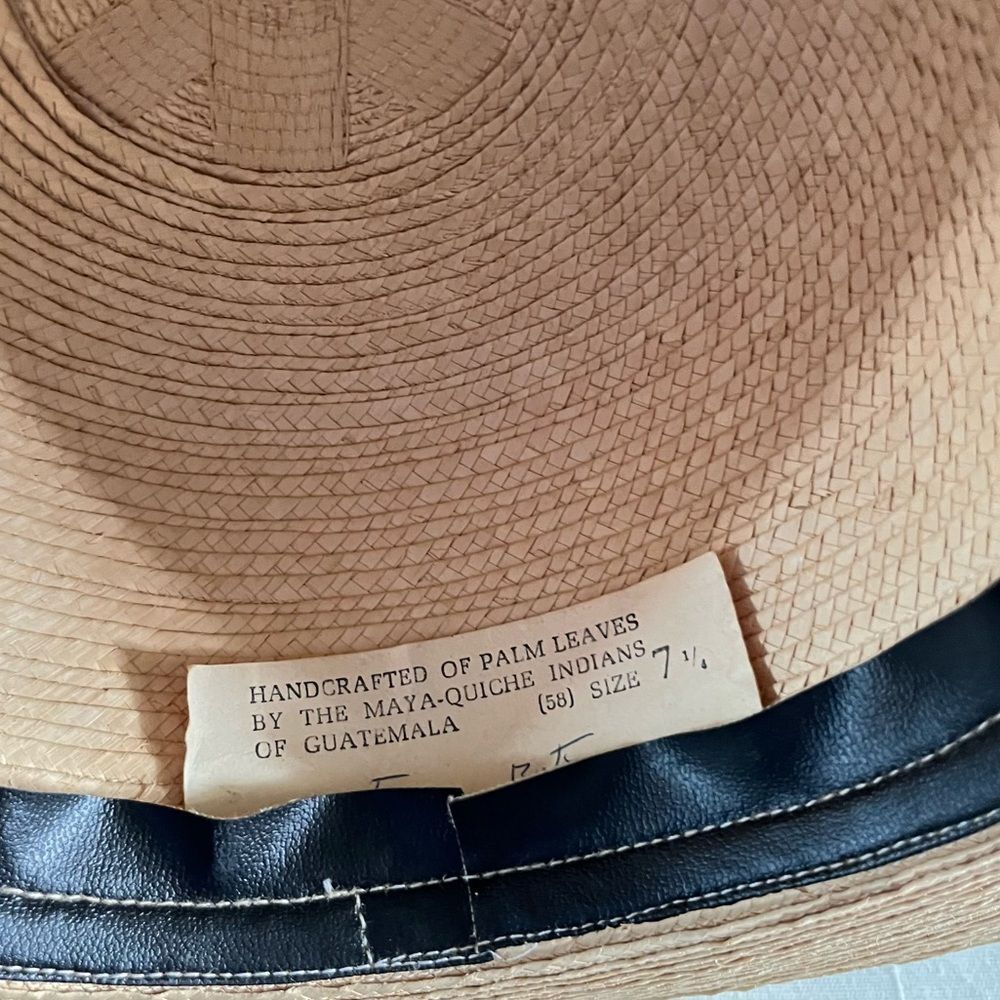 Handcrafted Palm Leaf Guatamalon Indian Sun Hat - Picture 9 of 9